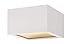 Hinkley Kube Collection Contemporary Modern One Light 7.50W Integrated LED Small Outdoor Flush Mount, Satin White