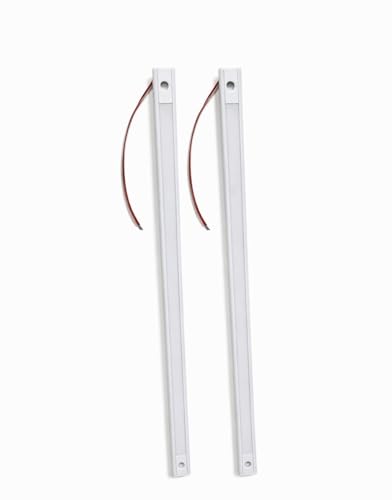 Image of JENSI 4W LED Under Cabinet Light 1 feet | Slim Aluminium Plug-in LED Counter Light,Warm White Bright Lighting for Kitchen, Wardrobe, Closet, Shelf & Study Table | Pack of 2