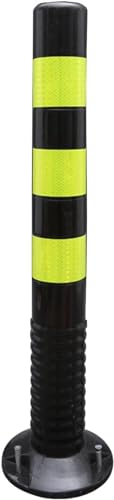 LDDPYMXS Bornes de Circulation, Bornes de Circulation, Bornes de Signalisation Cônes de Sécurité Avec Bande Réfléchissante/Black-76Cm