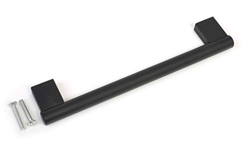 Kitchen Cupboard Cabinet Keyhole Boss Bar Door Handle Knob Black Matt Finish (10, 320mm Hole Centres) - Image 3