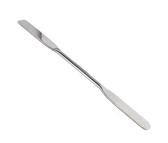 Stainless Steel Micro Lab Spatula with Square and Round Ends (9")