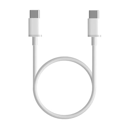 Image of Original 25Watt Fast Charging Type C to C Cable for Sam Sung Galaxy M50 / M51 / M51s / A21 / M10s / M40 / A51 / S21 /S21 Ultra /S20 /S20+ /S20 Ultra /Note 10,20 /Note 20 Ultra /Note10+ (Only Cable)-White (VIP-135)