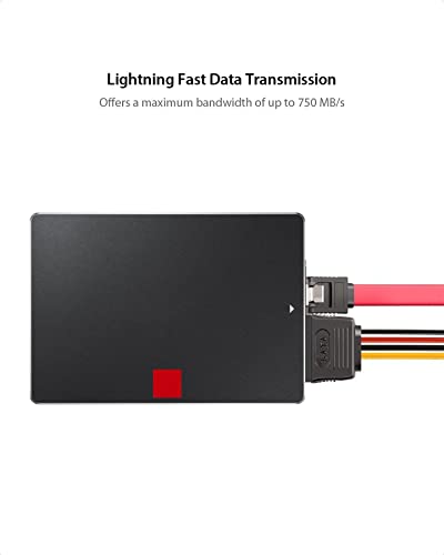 Inateck Sata Data Cable And Sata Power Splitter Cable,St1003 #TOP2