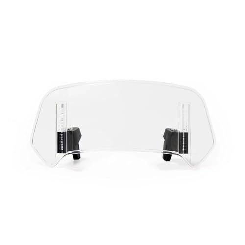 Extension de pare-brise de moto transparent avec spoiler réglable à pince pour F750GS et LC