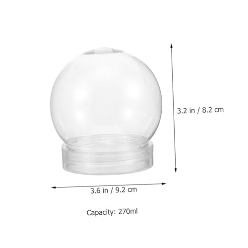 Bolas transparentes para Navidad de 10 piezas y envases rellenables multiusos 3
