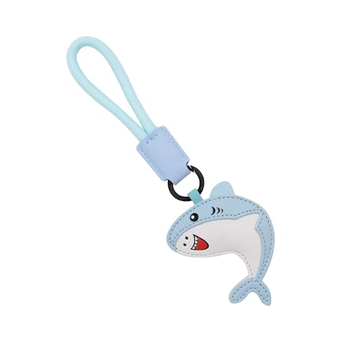 Penlimly Porte-clés Charm Dauphin Baleine Requin,Pendentif Sac Animal Décoratif | Porte-Clés Cuir Mignon pour Cartable et Adultes Décoration Bagage