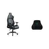 Razer Iskur PC Gaming Chair, Standard, Dark Gray Fabric & Head Cushion, Black
