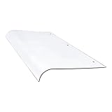 Demanca 500X800mm雨よけ 屋根庇、 テラス ポリカーボネート ひさし 後付け 玄関 梅雨対策 uvガードです 住宅用 窓オーニング、 屋外 シェルター カメラ 自転車 エアコン で雨を防ぎます、 頑丈で耐久性 組み立てが簡単 (色 : 明確な, サイズ : 50x50cm(2pack)) (400X800mm)