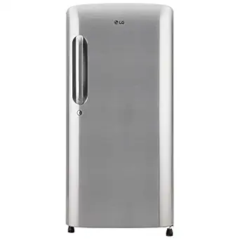 LG 185 L 3 Star Direct-Cool Single Door Refrigerator (GL-B201APZD, Shiny Steel, Fast Ice Making, Gross Volume- 190 L)