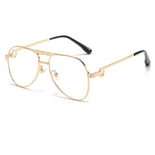 Lunettes de soleil ovales hommes protégeant des reflets de la route monture métal rétro
