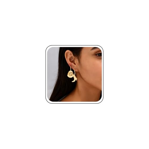 Inateannal Gold Huggie Hoop Ohrringe Zierlich Hut Stiefel Baumeln Ohrringe Cowboy Cowgirl Asymmetrische Aussage Ohrringes Hypoallergene Ohrschmuck...