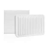 SUPLABEL Engine Air Filter Replacement 17801-0H050,87139-07010 Cabin Air Filter Combo Set