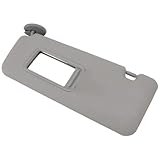 Per RAV4 2004 2005 Grigio Parasole Sinistro Lato Guidatore Parasole Interno Auto Sinistro Con Specchietto per Trucco di Ricambio, Accessori Parasole Interni Auto,