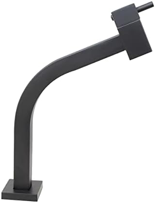 Torneira Quadrada Link Cuba Angular 45 Graus Mesa Inox Black Lava...