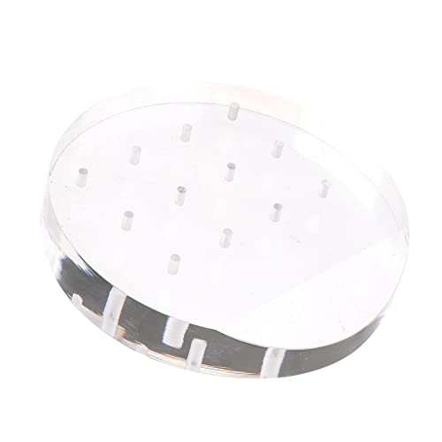 Soporte transparente para brocas de taladro de uñas miniatura 2
