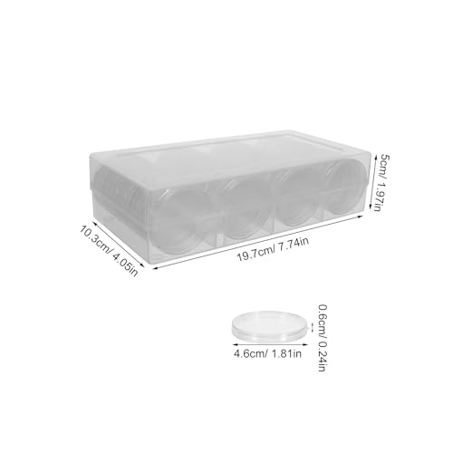 Caja redonda para monedas de 41mm POPETPOP con exhibición transparente y protección contra humedad 3