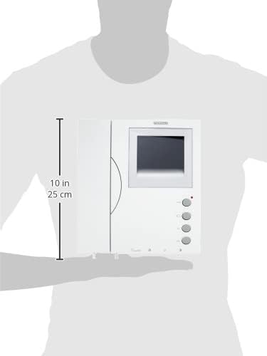 Fermax 3305 monitor held in hand, showing its compact size