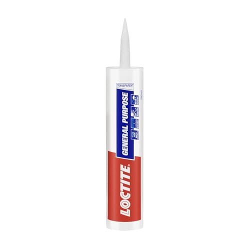 Image of Loctite General Purpose GP silicone sealant, Indoor and outdoor use, Waterproofing for floor, walls, roof, silicone adhesive, tiles grout, bathroom, kitchen use, Clear, 260ml