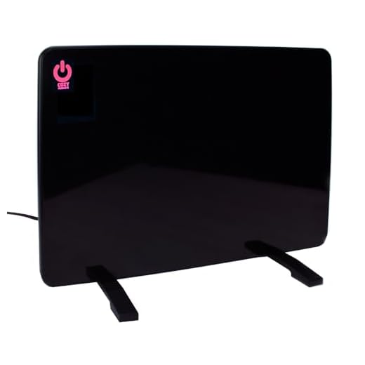 Cozy Products Cozy Legs Flat Panel Office Desk Space Heater - 200-Watts, ETL Listed, Energy Efficient Design, 19 x 13 Inches, 5 lbs., Black