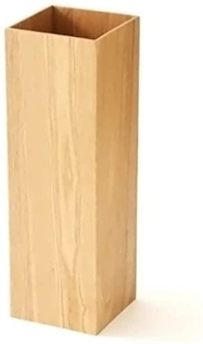 Porte-parapluies en bois marron de 16x50cm pour seau de rangement d'entrée