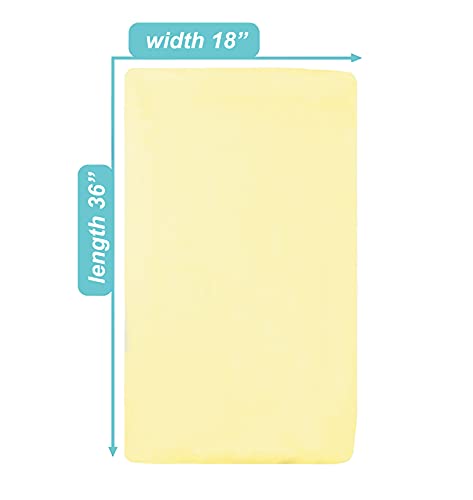 Image of TL Care Supreme 100% Natural Cotton Jersey Knit Fitted 18 inch x 36 inch Cradle /Bassinet Sheet, Maize, Soft Breathable, for Boys and Girls