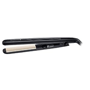Remington Ceramic Hair Straightener – Slim longer length 110mm floating plates with Anti-static/Tourmaline Ionic coating for smooth glide, Fast 15 second heat up, Heat proof pouch, Up to 230°C, S3500