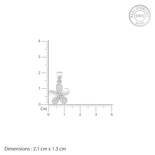 GIVA 925 Silver Flower Pendant With Link Chain | Gifts for Girls and Women | With Certificate of Authenticity and 925 Stamp | 6 Month Warranty* - Image 6