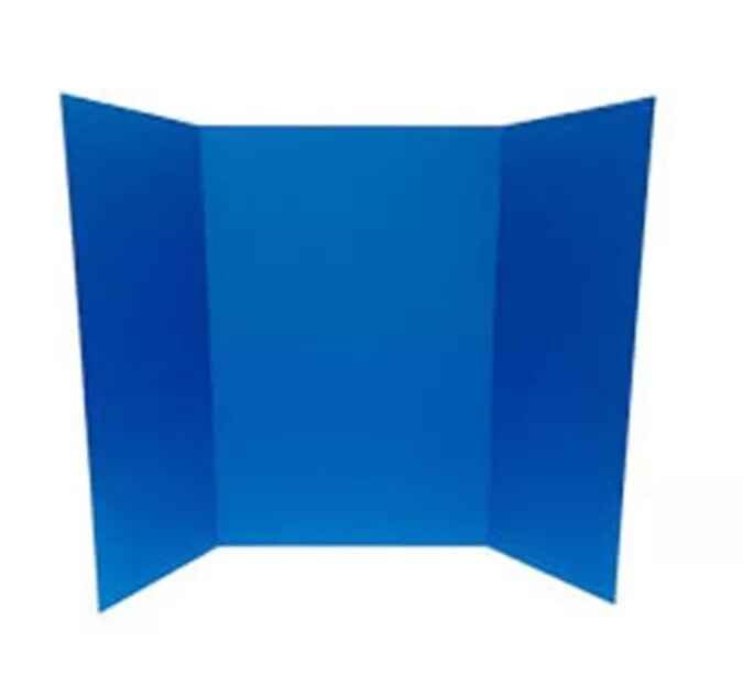 PROTECTAFILE Tri-Fold Spotlight Foam Presentation Board 840 x 594mm(A1-A2) Ideal for Showcasing Artwork & Projects -Lightweight Fold Presentation Board,Foldable Display for School (BLUE, 1 PACK)