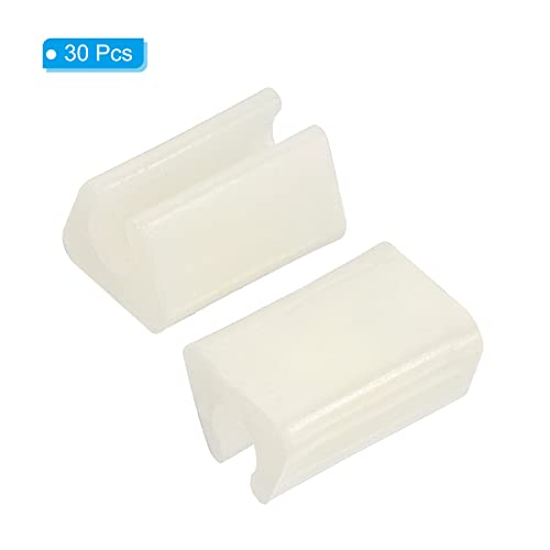 Pies para rejilla de fregadero de cocina PATIKIL 30 piezas plástico blanco miniatura 3