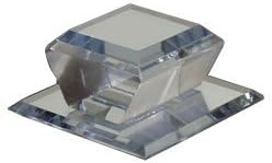 Clear Acrylic Beveled Stick-On Mirror Knob - 2" Square