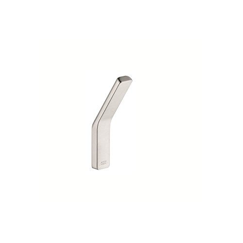 AXOR Hook Premium 1-inch Modern Towel Holder in Brushed Nickel, 42801820