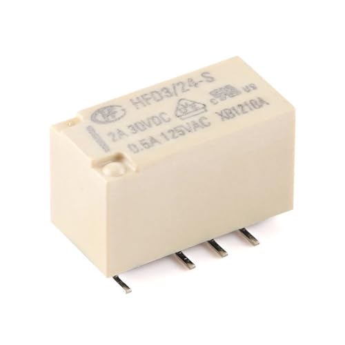 Mini relais de signal HFD3 24VDC à 8 broches et 2A pour circuits imprimés