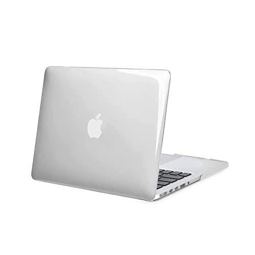 MOSISO Coque Compatible avec MacBook Pro 13 Pouces Ancienne Version avec Retina Display A1502/A1425 2015/2014/2013/Fin 2012, Protectrice Plastique Coque Rigide, Cristal Transparent