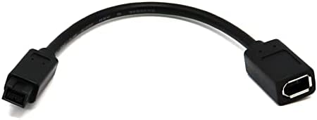 Firewire IEEE 1394 Cable, Disscool Firewire Cord 6 Pin Male to 9 Pin Female Adapter IEEE 1394 Firewire 400 to Firewire 800 Cable for DV Video(0.2M/0.65FT)