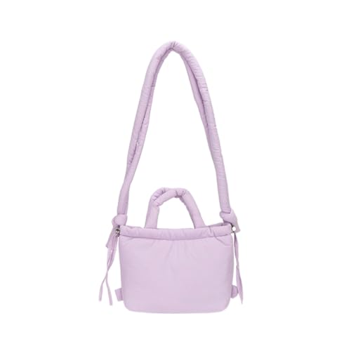 Puffy Crossbody Bag Tote Bag Padded Puffer Shoulder Bag Lattice Padding Handbag Quilted Backpack for Women