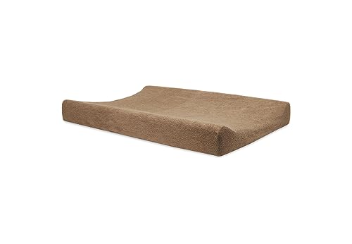 Jollein Wickelauflagenbezug - Biscuit - 50x70cm - Baumwollfrottee - Bezug Wickelauflage - Hellbraun