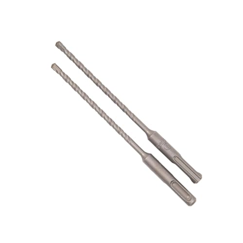 Image of TAPARIA 5 mm Flat Tip SDS Plus Hammer Drill Bit for Concrete Drilling (HDF 5160, 5x100x160 mm, Pack of 2)-Spiral Flute Type-Home, DIY, Professional Brick, Wall, Masonary-Drilling