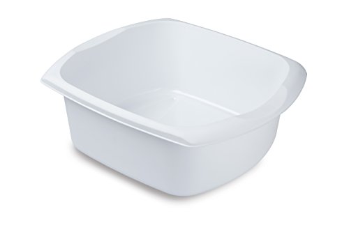 Addis Cuenco rectangular de 9,5 litros, color blanco