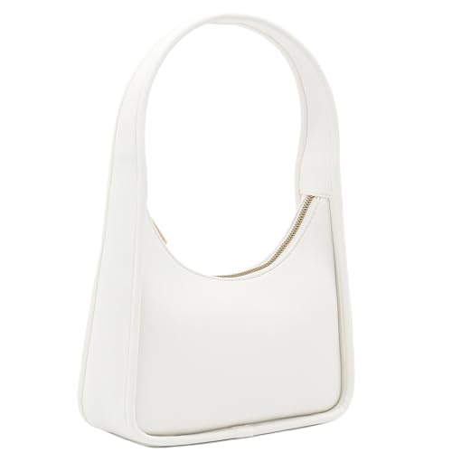 Image of Small Minimalist Shoulder Bag for Women, Faux Leather Underarm Purse, Chic Top Handle Handbag for Everyday