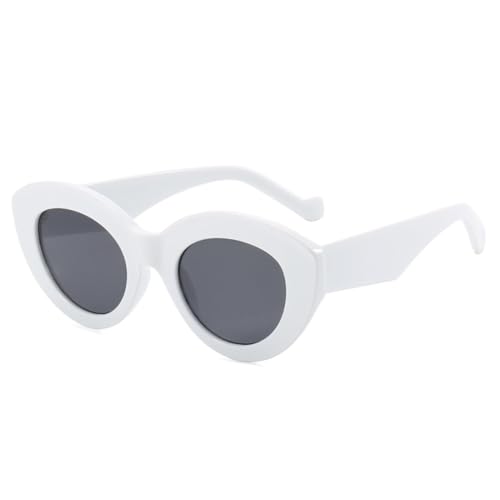 Lunettes de soleil oeil de chat femme protection UV400 monture épaisse grand format LVTFCO