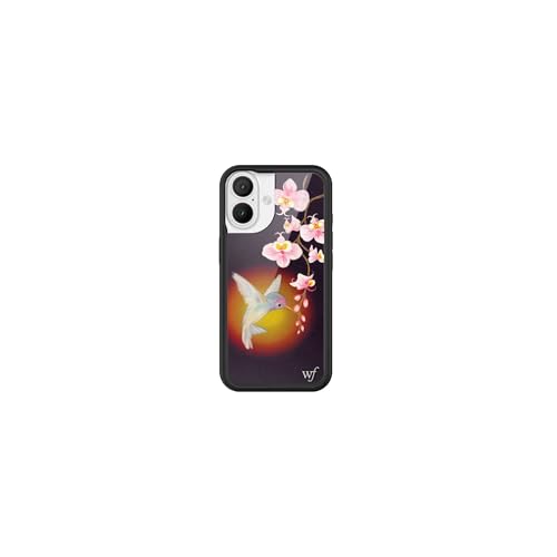 Image of Wildflower Cases - Compatible with iPhone 16 | Protective Black Bumper, 6.5ft Drop Test Certified, Women Owned Small Business | Nature Floral Aesthetic Trendy Cute | Hummingbird