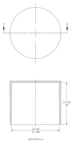 Image of Caplugs SC-1784 SC Series - Plastic Sleeve Cap for Tube Ends, 700 Pack, Red LD-PE, 1.000 inch W x 0.50 inch L Threaded and Non-Threaded Tubing, Rods, Masking, Painting, Plating, Grit-Blasting (Q1784Q1)