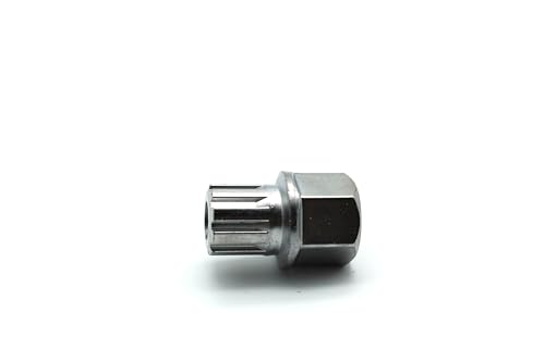 Image of TEMO 54 /9Pt Wheel Lock Lugnut Anti-Theft Lug Nut Screw Removal Key Socket S3057 for Vw Audi