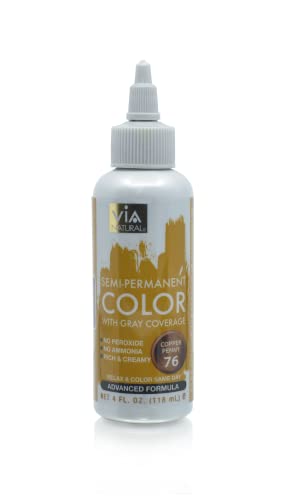 Via Natural Semi-Permanent Hair Color, 4oz - Copper Penny 76