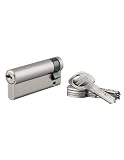 THIRARD Demi cylindre Trafic 6, 60x10 mm, Anti perçage, Nickel, 5 Clés