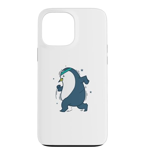 Penguin Going Jogging ��ɓ��� �X�}�z�P�[�X iPhone 13 Pro Max �p