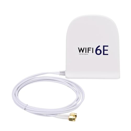 Antenne WiFi 6E tri-bande MIMO RP-SMA mâle pour routeur et carte PCIe