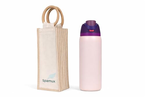 Image of FreeSip Flip-Top Water Bottle for Kids & Adults, Leakproof One-Hand Open Lid, BPA-Free, Easy Carry for School, Office, Sports & Travel - 32 oz (Lavender Blush, 960 ml)