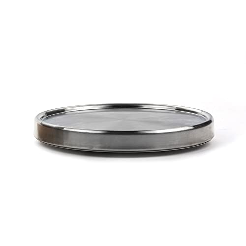 RSVP International Endurance Tool Crock Turntable Lazy Susan, Stainless Steel, 8.25