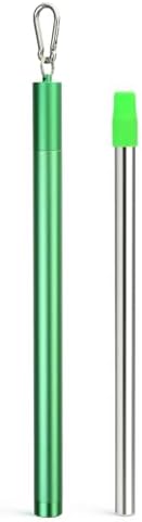 Sursip Water Filter Straw Reusable Stainless Steel Portable Outdoor Emergency Survival Gear for Camping & Hiking Travel Personal Water Purifier Filter Straw(1 Pack)